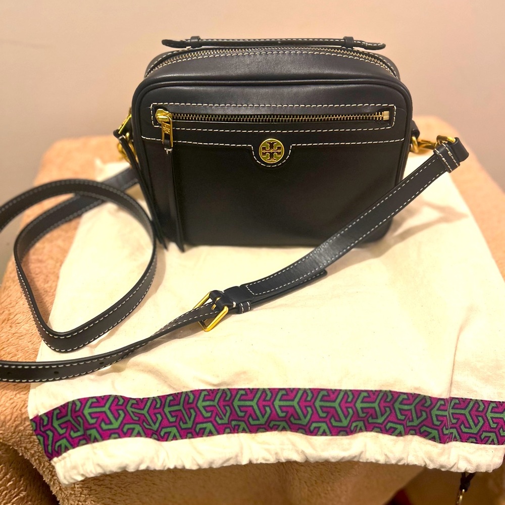 Tory Burch Leather Camera Crossbody